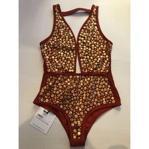 Brand new swim one piece bodysuit